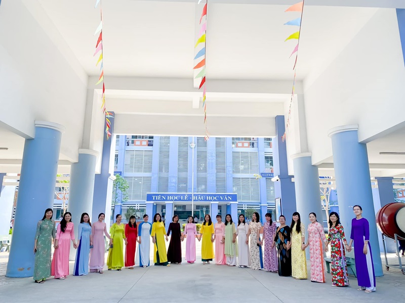 CĐCS Trường THCS Hiệp An hưởng ứng "Tuần lễ áo dài Việt Nam" 2024